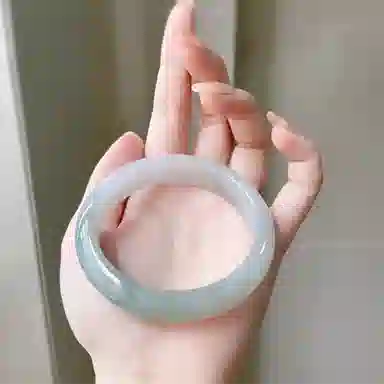 重庆金店 飘花翠绿新中式国潮古风贵妃气质复古民族风汉服旗袍小众清新雅致叠戴 琉璃 玉石手镯 男女同款情侣款