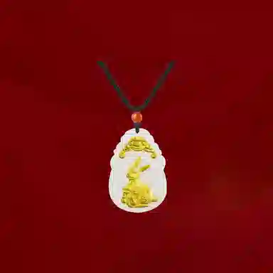 重庆金店 新中式国潮复古锁骨链守护属相 足金 吊坠 男女同款情侣款