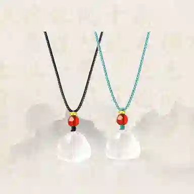 【赠暴富手机贴】 重庆金店 猫爪子 可爱万岁萌趣创意独特个性小众气质简约百搭 轻奢高级小清新#好运 琉璃 吊坠 男女同款情侣款