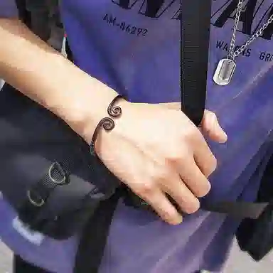 永恒旋律 大圣紧箍咒 开口可调节 新中式国潮神话悟空百搭高级感 男女同款情侣一对可选 潮酷街头痞帅手链 钛钢 手镯 通用 银色/金色/黑色