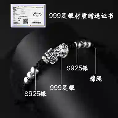 Eternal Melody Silver Pixiu Bracelet