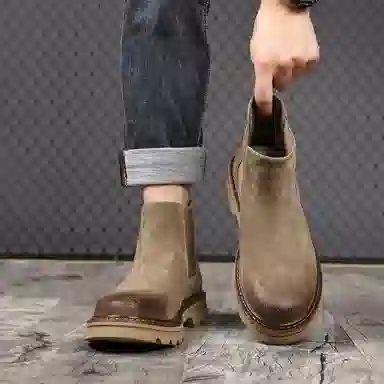 铭意途 时尚百搭 短筒 切尔西靴 男款