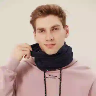 匹克 户外跑步骑行 纯色保暖防风 高弹 加厚 聚酯纤维 护颈 围脖 男女同款情侣款