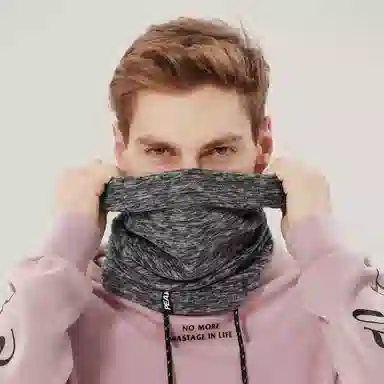 匹克 户外跑步骑行 纯色保暖防风 高弹 加厚 聚酯纤维 护颈 围脖 男女同款情侣款