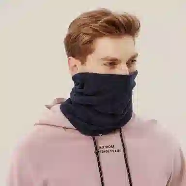 匹克 户外跑步骑行 纯色保暖防风 高弹 加厚 聚酯纤维 护颈 围脖 男女同款情侣款