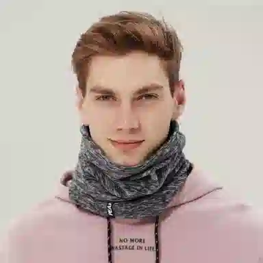 匹克 户外跑步骑行 纯色保暖防风 高弹 加厚 聚酯纤维 护颈 围脖 男女同款情侣款