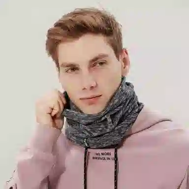 匹克 户外跑步骑行 纯色保暖防风 高弹 加厚 聚酯纤维 护颈 围脖 男女同款情侣款