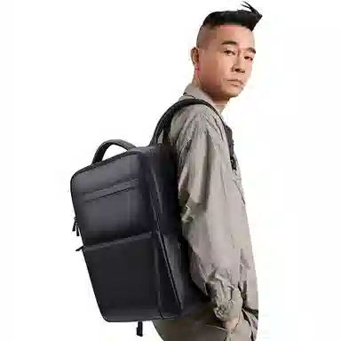 WilliamPOLO Travel Leather Backpack Black