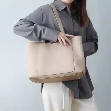 COMELY Tote Bag Light Grey/Dark Grey