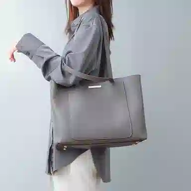 COMELY Tote Bag Light Grey/Dark Grey
