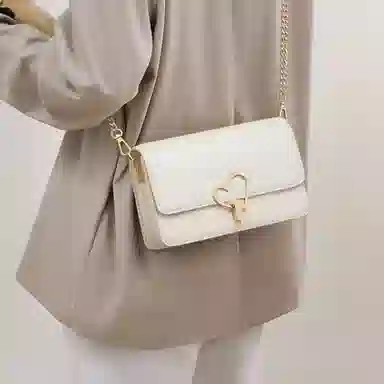 COMELY Small Shoulder Bag White