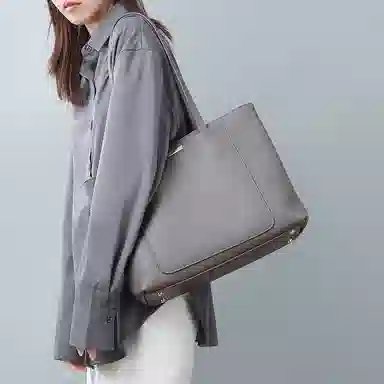 COMELY Tote Bag Light Grey/Dark Grey