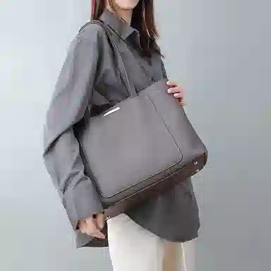 COMELY Tote Bag Light Grey/Dark Grey