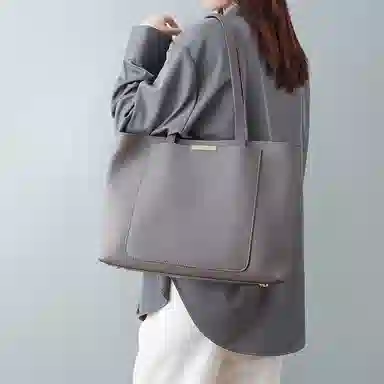 COMELY Tote Bag Light Grey/Dark Grey
