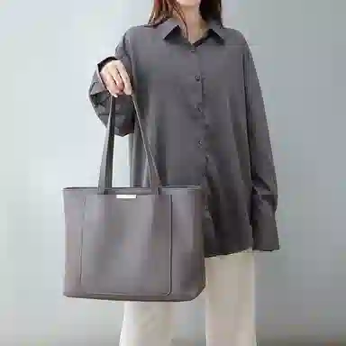 COMELY Tote Bag Light Grey/Dark Grey