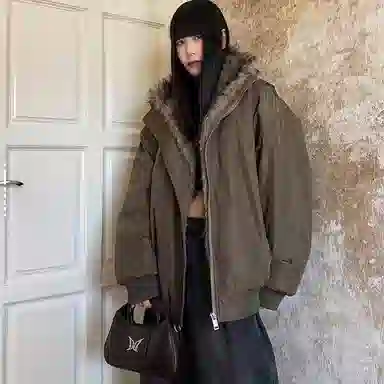 American Vintage Eagle Puffer Jacket