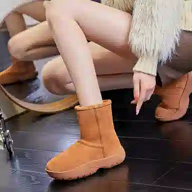 牛反绒 复古百搭舒适保暖之选 雪地靴 女款