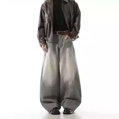 MONOLOGE Gradient Straight Jeans