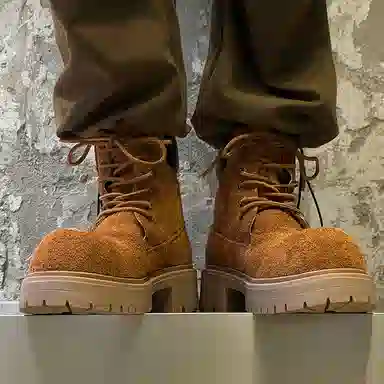 Dounkol Outdoor Thick Sole Yellow Boots