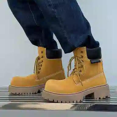 Dounkol Vintage Round Toe Work Boots