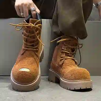 Dounkol Outdoor Thick Sole Yellow Boots