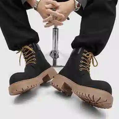 Dounkol Vintage Round Toe Work Boots