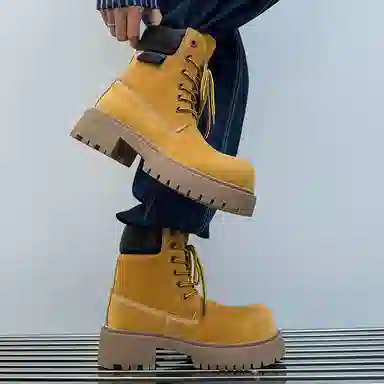 Dounkol Vintage Round Toe Work Boots