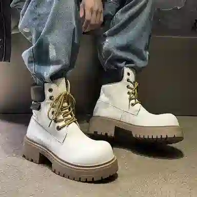 Dounkol Vintage Round Toe Work Boots