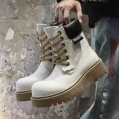 Dounkol Vintage Round Toe Work Boots