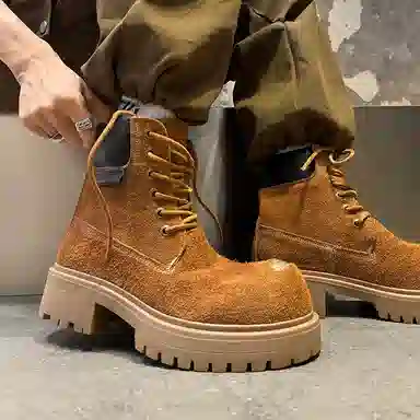 Dounkol Outdoor Thick Sole Yellow Boots