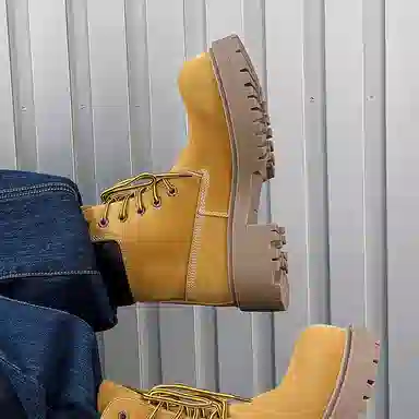 Dounkol Vintage Round Toe Work Boots