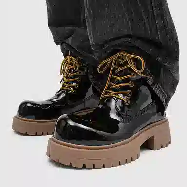 Dounkol Vintage Round Toe Work Boots