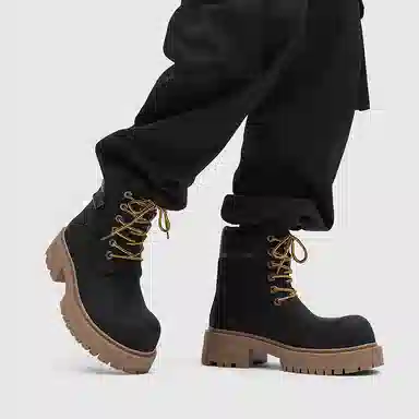 Dounkol Vintage Round Toe Work Boots