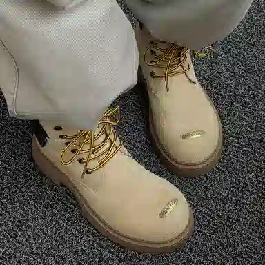 Dounkol Outdoor Thick Sole Yellow Boots