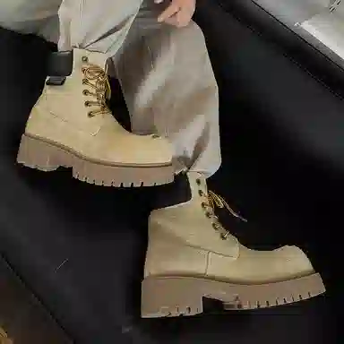 Dounkol Outdoor Thick Sole Yellow Boots
