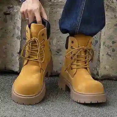 Dounkol Vintage Round Toe Work Boots