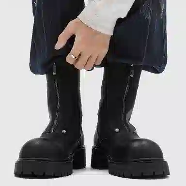 Dounkol Double Layer Pigskin High-top Boots