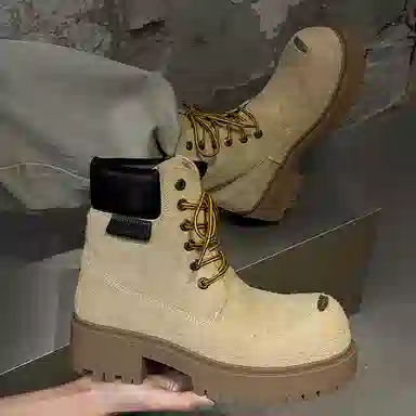 Dounkol Outdoor Thick Sole Yellow Boots