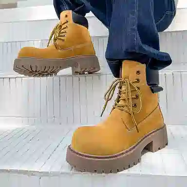 Dounkol Vintage Round Toe Work Boots