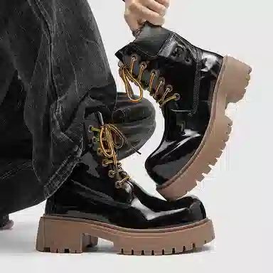 Dounkol Vintage Round Toe Work Boots