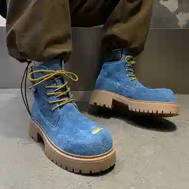 Dounkol Outdoor Thick Sole Yellow Boots