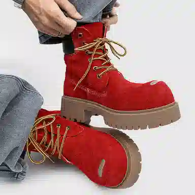 Dounkol Outdoor Thick Sole Yellow Boots