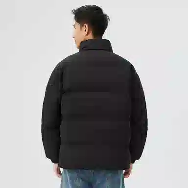 贵人鸟 双面穿立领落肩宽松纯色加厚面包拉链棉服 男女同款