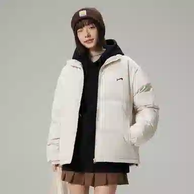 贵人鸟 宽松立领落肩面包棉服 男女同款