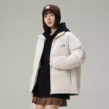 贵人鸟 宽松立领落肩面包棉服 男女同款