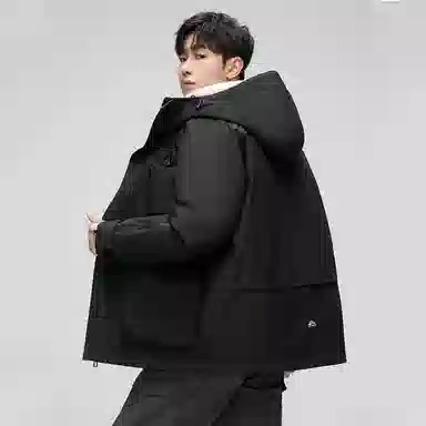 鸭鸭 可拆卸内胆三合一三防连帽纯色长袖羽绒服 女款