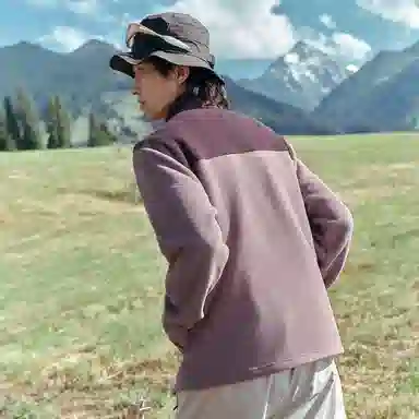 特步  羽翼 摇粒三合一可拆卸 简约工装风防风户外时尚情侣外套 防水冲锋衣  男女同款 暗夜紫