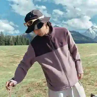 特步  羽翼 摇粒三合一可拆卸 简约工装风防风户外时尚情侣外套 防水冲锋衣  男女同款 暗夜紫