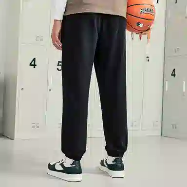 特步 休闲宽松百搭针织长裤 男