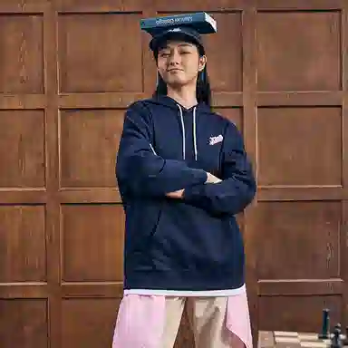 特步 休闲百搭连帽卫衣 女款